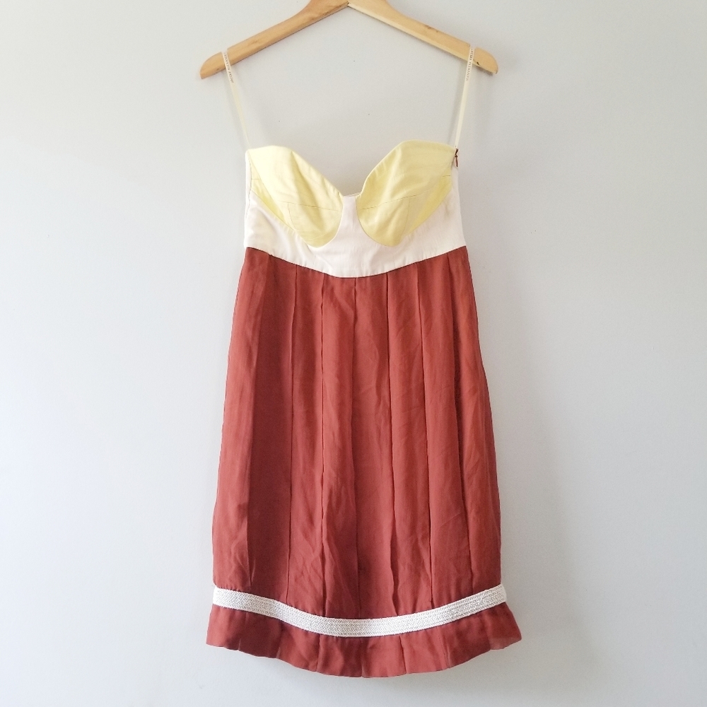 Vintage Jacqui Alexander Silk Strapless Mini Dress